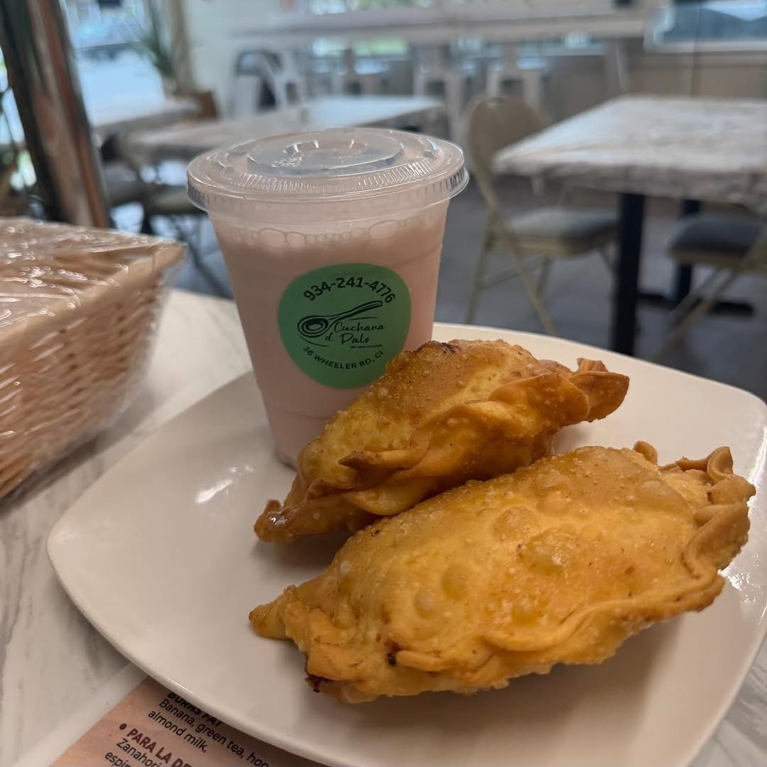 Empanadas y batido